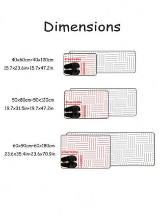 قطعة سجادة مطبوع عليها نص رسومي على خلفية سوداء كلاسيكية، سجادة مستطيلة من القطيفة الناعمة، مانعة للانزلاق وماصة للماء، مناسبة للمطبخ وغرفة الطعام وغرفة المعيشة