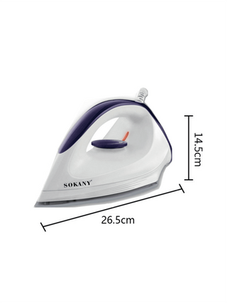 SOKANY مكواة كهربائية منزلية SOKANY-119 كي البخار باليد، صغيرة محمولة، تصميم قاعدة سيراميك مناسبة لجميع أنواع الملابس، درجة حرارة ثابتة، لا تلحق ضرر بالملابس، تحكم في درجة الحرارة قابلة للضبط، حماية من ارتفاع الحرارة الزائدة