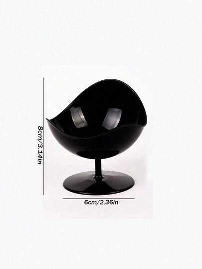 كأس بلاستيكي للآيس كريم أو الأكواب المبهرة اللون الأسود للحلوى والموس واللبن الخثار، كأس حلوى أسود إبداعي