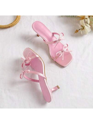 أحذية كعب عالي نسائية، بتصميم أنيق للحفلات والعطلات، باللون البوردو مع تفصيلة فيونكة، أحذية فستان لحفلات أو مناسبات رسمية