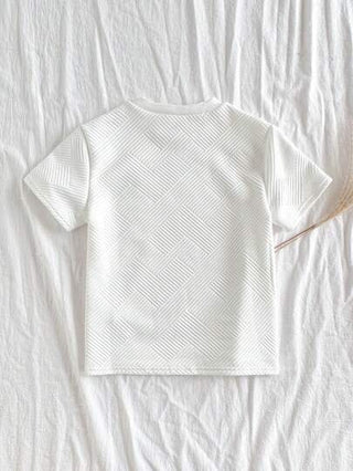 Vintaside Kids تي شيرت أطفال أكبر سنًا أبيض قصير الأكمام كم للربيع والصيف، بياقة مستديرة، مريح وعصري، مناسب للتخييم والأنشطة الخارجية، مناسب للأحزاب والارتداء الصيفي