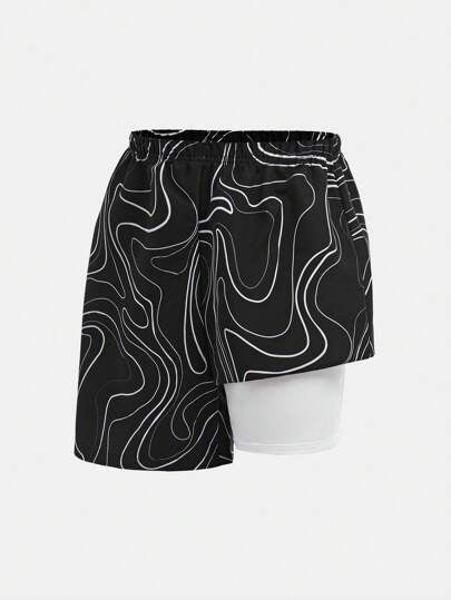 مايوه أولادي شورتات كاجوال للعطلات لمرحلة المراهقة، قصيرة مريحة ناعمة قابلة للتنفس قابلة للتمدد مناسبة للخريف والربيع والصيف للاستخدام اليومي، للأنشطة الخارجية، المدرسة، الشارع، الحفلات، وقت الراحة في المنزل