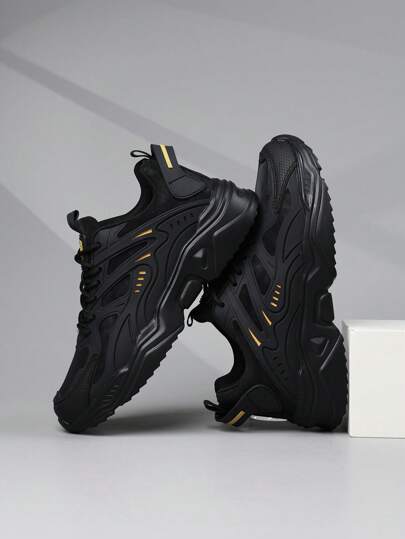 أحذية رياضية للرجال، أحذية رياضية كاجوال، أحذية رياضية مريحة مسطحة ذات نعل ناعم ورباط للرجال، أحذية يومية خفيفة الوزن وعالية الرقبة