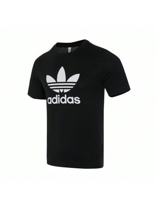 Adidas تي شيرت رياضي ناعم وقابل للتنفس بياقة دائرية للركض واللياقة البدنية