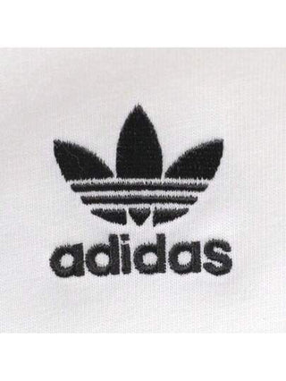 Adidas Originals 2025 صديقك لحمت كم طويل، تي شيرت كلاسيكي طويل الأكمام للرجال، ملبوس بنسيج محبوك بدون ياقة TKE5825