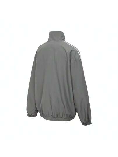 Adidas Originals جاكيت أنثوي كبير الحجم موديل TT ، خارجي مزود بقلنسوة منسوجة JD3394