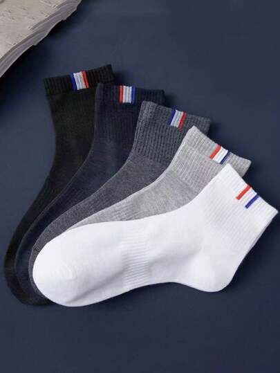 5 أزواج من جوارب رياضية قصيرة عالية الجودة للرجال - فائقة الراحة ، ماصة للعرق ، قابلة للتنفس ، تقوم بإزالة الرطوبة ، دعم القوس ، مبطنة ، مضادة للروائح - مثالية للتدريب على كرة السلة ، الجري ، الأنشطة الخارجية ، اللياقة البدنية ، والملابس الكاجوال