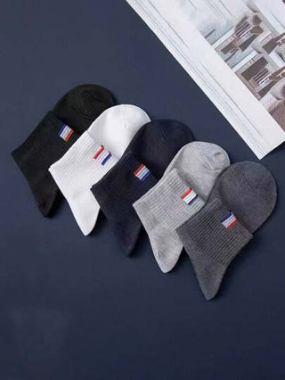 5 أزواج من جوارب رياضية قصيرة عالية الجودة للرجال - فائقة الراحة ، ماصة للعرق ، قابلة للتنفس ، تقوم بإزالة الرطوبة ، دعم القوس ، مبطنة ، مضادة للروائح - مثالية للتدريب على كرة السلة ، الجري ، الأنشطة الخارجية ، اللياقة البدنية ، والملابس الكاجوال