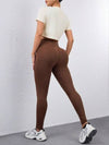 SHEIN Sport Studio طقم بنطلون إسكندري وتي شيرت قصير مطبوع عليه رسائل نسائي، ملابس رياضية كاجوال