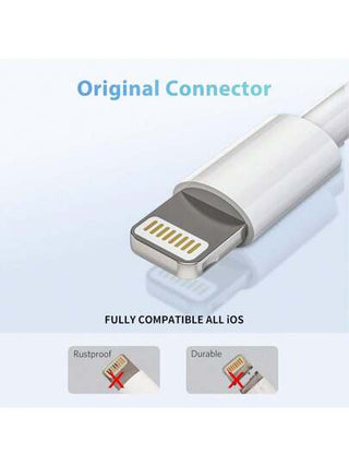 XASMA 1 قطعة/3 قطع كابل شحن USB إلى Lighting متوافق مع آيفون 14 13 12 11 برو ماكس XR XS X 8 7 6 بلس SE iPad وأخرى