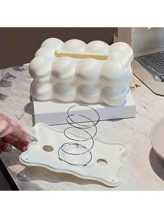 1 قطعة صندوق مناديل بتصميم سحابة سوداء بسيطة، ديكور منزلي مثالي للمدفأة وغرفة النوم والمطبخ وغرفة المعيشة، حامل مناديل ورق المطبخ وفوط المائدة، حامل مظلة السيارة، اكسسوارات غرفة النوم، للسفر، صندوق مناديل، وعاء للمناديل، حامل مناديل، حامل مفارش...