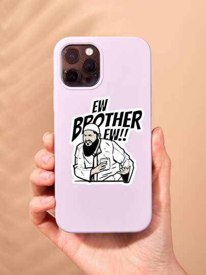 قطعة واحدة ملصق تصميم الأخ Eww! الكوميدي، ملصق فينيل لزجاجة المياه، الكمبيوتر المحمول، كفر الهاتف، ملصق مرح