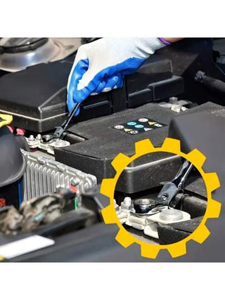 شوكة الربط متعددة الوظائف 10 مم بعزم دوران قابل للضبط ورأس متحرك- من فولاذ الفاناديوم الكروم الفائق، قبضة إرجونومية لصيانة السيارات والدراجات والدراجات النارية والقوارب الشراعية