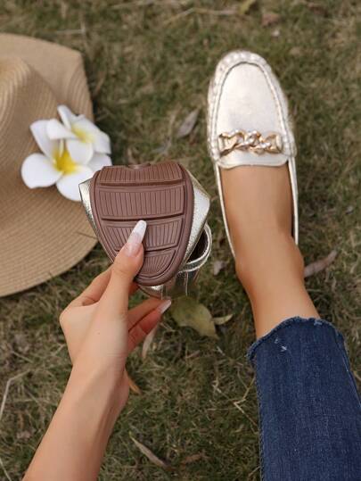 نساء حذاء كاجوال سهل الارتداء، ذو رقبة سميكة، مريح للاستخدام في الخارج/العمل، أحذية للأمهات متوسطة السن