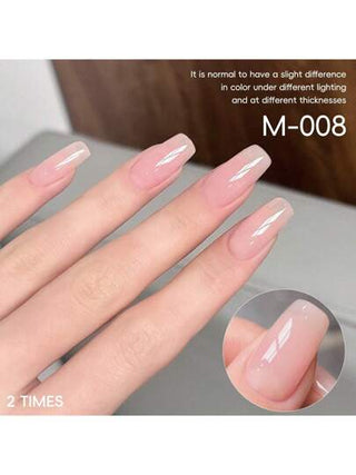 XEIJAYI مجموعة الوردي من XEIJAYI 4 ألوان، جل أظافر شبه دائم جديد وشعبي بحجم 15مل، فن الأظافر التي تنقع في أشعة UV LED ، صالون أظافر DIY