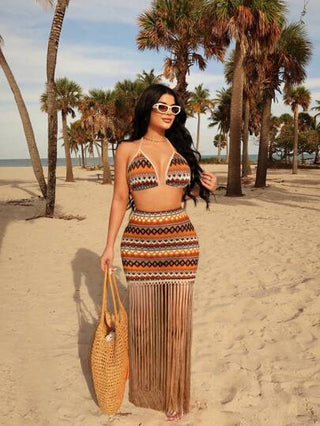 طقم تانكيني حريمي SXY فساتين صيفية نسائية ملابس للنساء للشاطئ والعطلات الصيفية مجموعات أزياء للصيف، أوشحة شاطئية