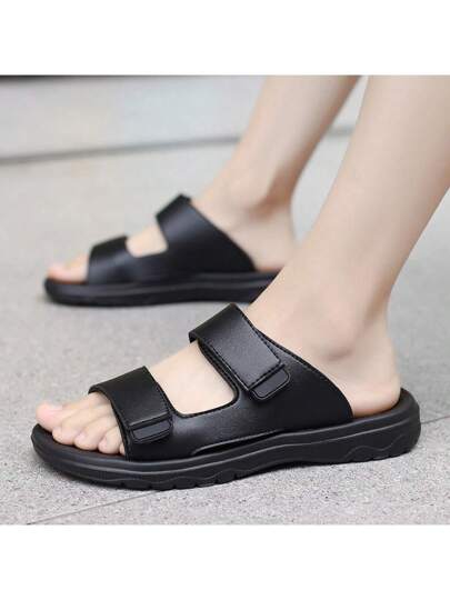 صندل رجالي كاجوال مع حزام مطاطي موديل جديد 2025، صنادل شاطئ رياضية