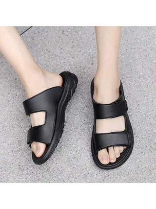 صندل رجالي كاجوال مع حزام مطاطي موديل جديد 2025، صنادل شاطئ رياضية