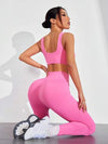SHEIN Sport Studio مجموعة سترة رياضية مريحة وطقم سروال من قطع الألوان