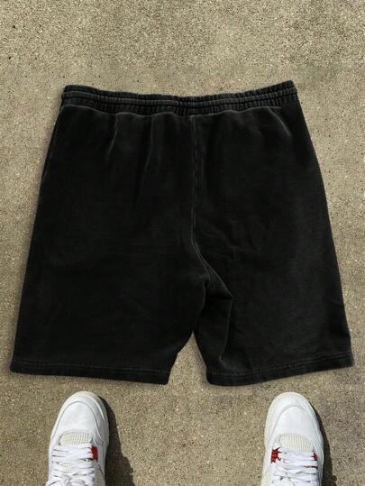 شورت رياضي صيفي فضفاض للرجل للاستخدام اليومي مطبوع عليه عبارة "لاعب"