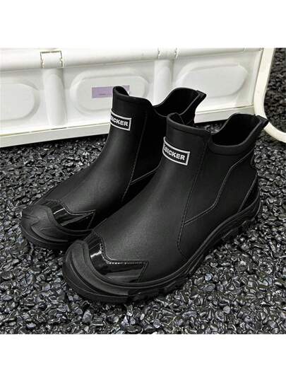 بوت المطر متوسطة الكاحل للرجال، بوت طباخ مضادة للانزلاق ومضادة للماء، مريحة للربيع