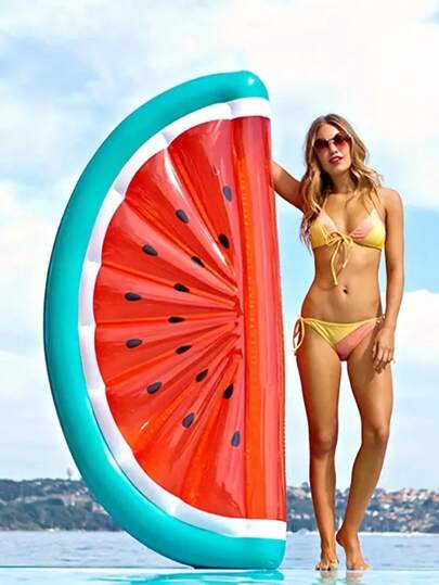 زلة شراعية قابلة للنفخ من البي في سي بشكل أناناس/بطيخ ، كرسي استرخاء للاستخدام في حمام السباحة، ضروريات الشاطئ، ألعاب السباحة