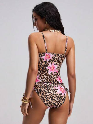 طقم تانكيني حريمي Swim تانكيني نسائي بنقش الفهد من إصدار صيف 2025