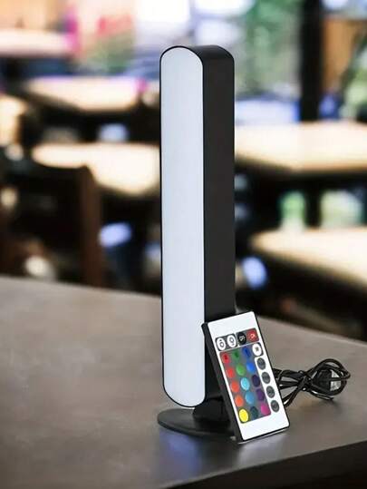 1/2 قطعة من مصابيح المكتب ذات التحكم عن بُعد، شريط إضاءة ليلي RGB بطاقة USB، غطاء إنارة بنمط هندسي من البلاستيك ، بتشطيب معدني لامع، تغيير لون الإضاءة، مناسبة لأنواع مختلفة من الغرف، مصباح مكتب التلفزيون، مصباح مكتب الكمبيوتر، مصباح مكتب الغرفة، مصباح ديك