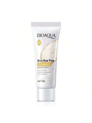 BIOAQUA مطهر وجه مستخلص من الأرز 100 جرام ، مرطب ومنظم للزيوت
