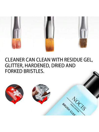 منظف فرشاة أظافر أكريليك، سائل منظف فرشاة الأظافر الجل والأكريليك، للفنانين ، بحجم 75 مل / 2.536 أونصة سائلة