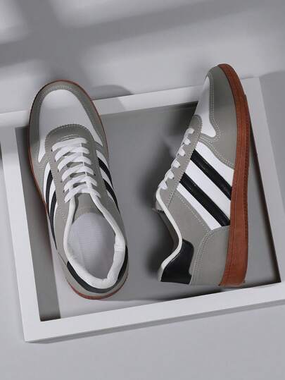 حذاء رياضي رجالي على شكل كلب الراعي الألماني، موديل ربيع وخريف 2025، إصدار كوري حديث، متعدد الاستخدامات، كاجوال رجالي، خفيف الوزن، نعل طري، من الجلد الناعم، أحذية رياضية