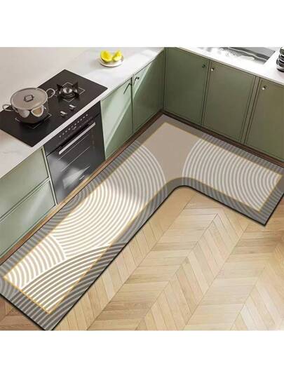 حصيرة أرضية مطبخ حديثة بسيطة مصنوعة من طين الحافر ، 100 * 160 * 45 سم ، قطعة واحدة