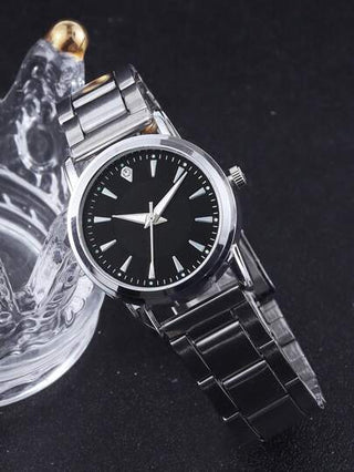 3 مجموعات ساعات رقمية كاجوال بعقارب من سبائك معدنية يدوية للرجال والنساء