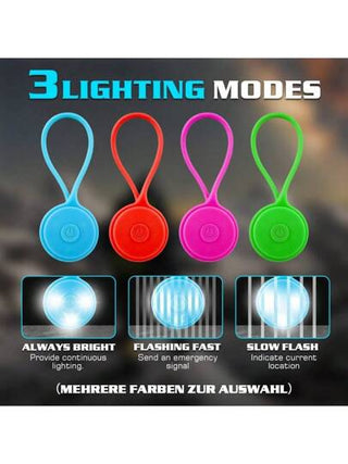ضوء وميض LED ثلاثي الوضع معلق على حقيبة الظهر الانعكاسية، مناسب لعداء الليل، الحيوانات الأليفة، والدراجين للحذر والتحذير