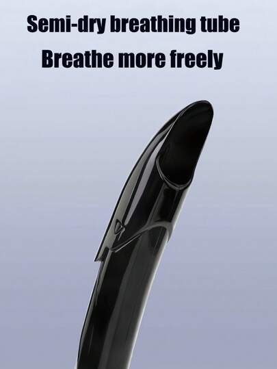 قطعة واحدة أنبوب تنفس للغطس الجاف ، مناسب للغطس السطحي والغطس الحر والغطس بقناع والسباحة. أنبوب تنفس تحت الماء للبالغين ، متوفر باللون الأسود والأبيض