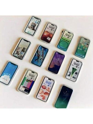 5 قطع / 10 قطع / 15 قطع مصغرة مقياس 1:12 هاتف محمول ومحطة شحن متنقلة، إكسسوارات لنموذج البانوراما/الصندوق المصغر لمتجر