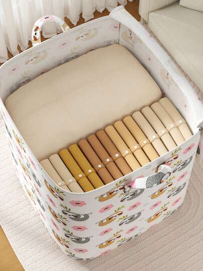 1 علبة تخزين ملابس بفتحة كبيرة، سعة كبيرة لتخزين البناطيل والسترات الصوفية والجواكت الريشية والبطانيات واللحف وأغطية السرير، صندوق حماية من الغبار، صندوق تخزين ثلاثي الأبعاد، منظم أشياء منزلية محمول، للغرفة والخزانة والكومودينو، قابل للتكديس، توفير...