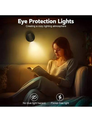 بقعة ضوئية لاسلكية للاستخدام الداخلي، مصدر ضوئي ثلاثي الألوان، قابل للتعديل في درجة السطوع، تركيب محمول بدون حاجة للتثقيب، مناسبة لإضاءة غرفة الأطفال والمكاتب، أطر صور الحائط، ألبومات الصور، والأضواء على خزانات العرض