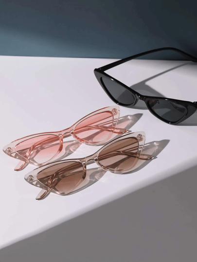 3 قطع نظارات بتصميم عين القطة، تصميم راقي وأنيق للاستخدام اليومي والسفر