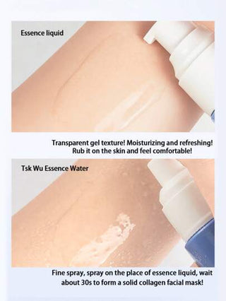 طقم قناع رذاذ الكولاجين للنضارة وشد البشرة، طقم قناع دموع لعيد الحب، هدية