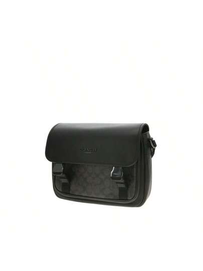 Coach حقيبة رسول جلدية وبي في سي للرجال CT716QBMI5