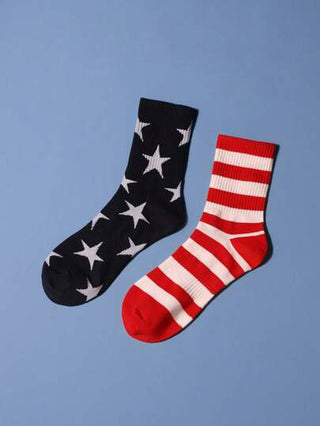 جوارب طاقم مخطط و نمط النجوم للرجال