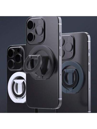 حامل هاتف مغناطيسي مكتبي حلقة مزدوجة التيار المتردد متوافق مع MagSafe لتثبيت الهواتف وللمكالمات الهاتفية، متوافق مع هواتف آيفون والاندرويد، هدية للعيد والأسرة والأصدقاء، حامل حلقي للإصبع وأغراض الهاتف والاكسسوارات