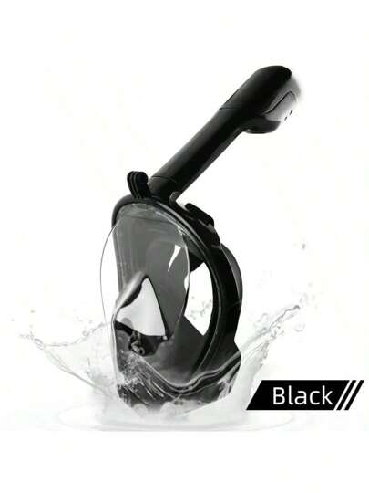 1 قطعة قناع سباحة كاملة الوجه من السيليكون جاف للغوص، للشباب والبالغين، معدات السباحة والغطس