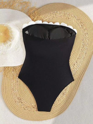 مايوه حريمي قطعة واحدة Swim Chiccia ملابس سباحة بقطعة واحدة عصرية للنساء مصنوعة يدويًا منتفشة بزخارف ثلاثية الأبعاد، ملابس شاطئية بوهيمية لعطلات الربيع والمهرجانات