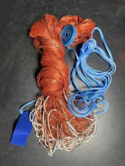 شبكة صيد يدوية من النايلون قطرها من 180 سم إلى 720 سم، خفيفة الوزن قطعة واحدة