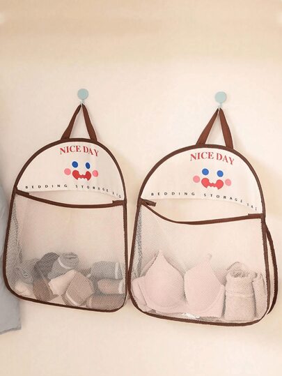 1 كيس شبكي قابل للتعليق ، منظم غسيل مصنوع من البوليستر قابل للتهوية والغسيل ، كيس تصنيف الملابس الداخلية والجوارب قابل للتثبيت على الحائط ، كيس غسيل ، منظم حمام ، منظم غرفة نوم ، منظم مطبخ منزلي ، منظم خزانة ، أساسيات غرفة طلاب الجامعة ، منظم ملابس