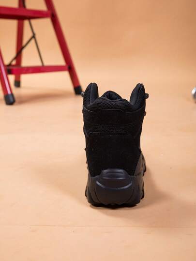 بوت تكتيكي تدريب أسود وحذاء صحراوي للدراجات النارية من مادة EVA والشبكة المهنية لركوب الدراجات والمشي البري شتوي بنعل مطاطي