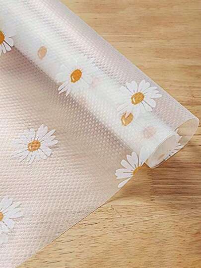 لفة واحدة من بطانة الخزائن والأدراج، مقاومة للماء والزيت ومضادة للغبار قابل للقص من مادة EVA للمطبخ والثلاجة والطاوله، وسادة سهلة التنظيف للمائدة، أداة منزلية للمطبخ