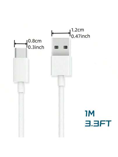 1 حزمة كابل USB C, كابل من USB A إلى USB C 45 واط, 5A كابل شحن من USB A إلى USB C, كابل شحن من USB A إلى نوع C للشحن السريع متوافق مع هواتف سامسونج جالكسي نوت 10 و نوت 9/S10+ S10